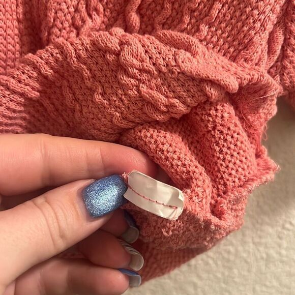 ✨Zara Pink Jacquard Crop Pink Sz Small Top✨ - Picture 10 of 10